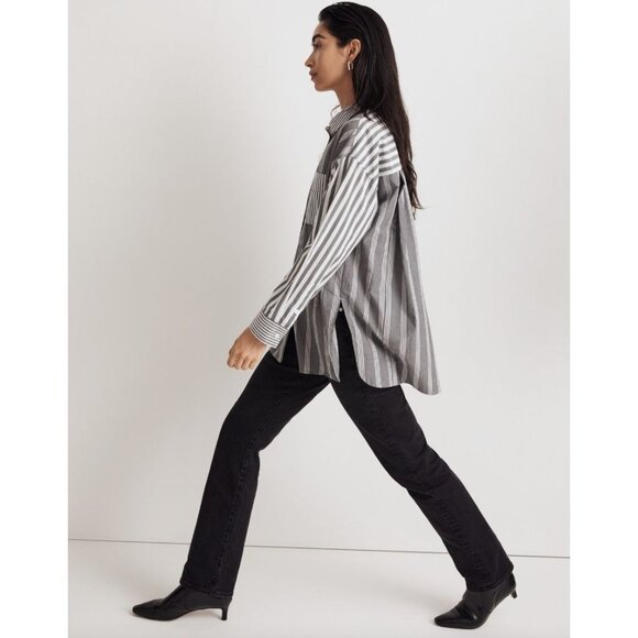 Madewell Womens Plus 3X Oversized Button Up Shirt The Signature Poplin Oversized - Picture 2 of 13